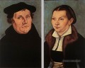 Portraits de Martin Luther et Catherine Bore Renaissance Lucas Cranach l’Ancien
